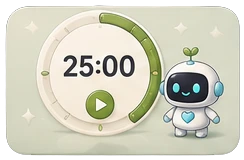 Focus Time 24:57 Widget Box