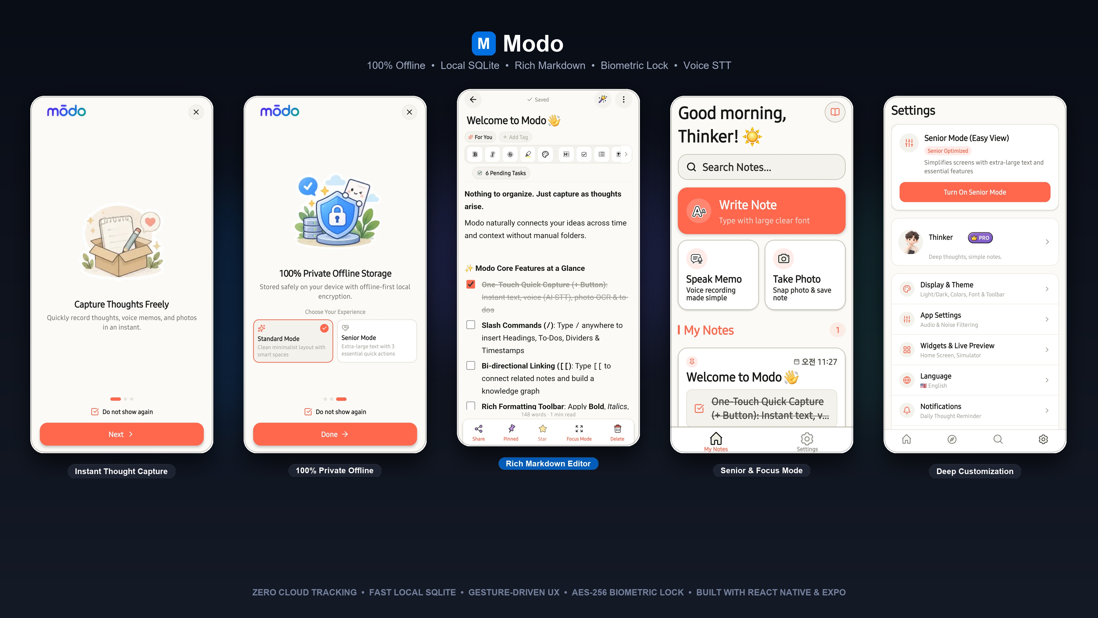 Modo 5-in-1 App Showcase